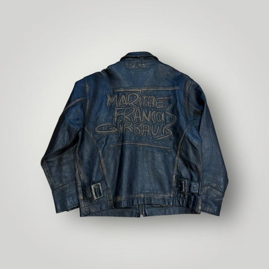 Marithé François Girbaud Late 80's Archive Leather Jacket L