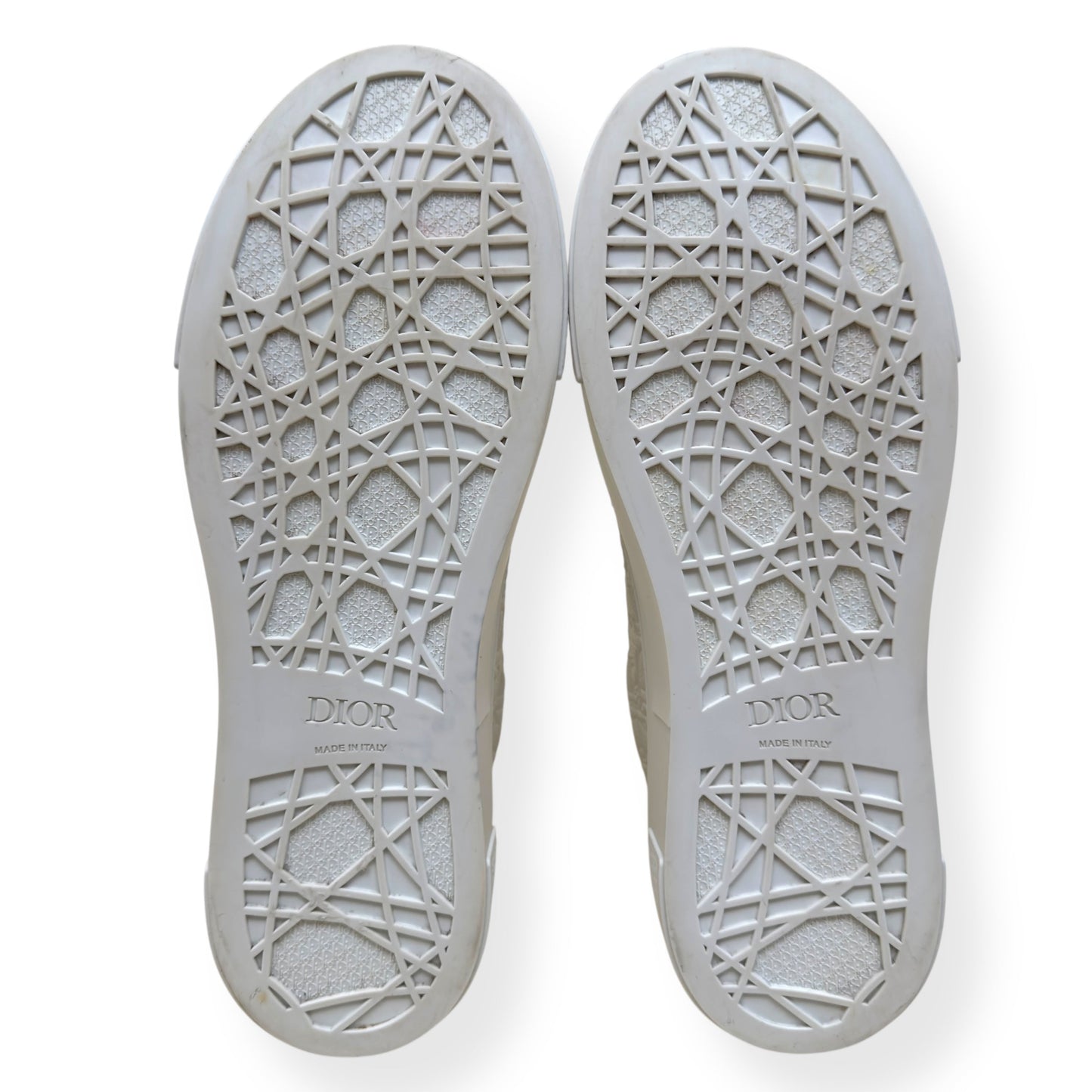 DIOR B33 OBLIQUE LEATHER SPIN SNEAKER WHITE 45 / UK11 | UK 11, White