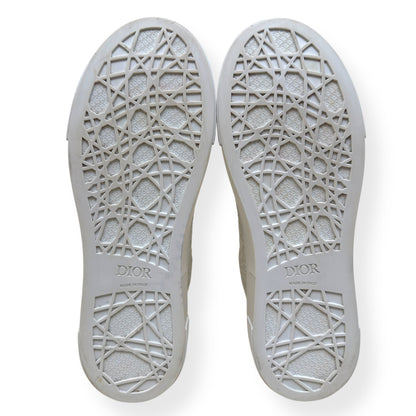 DIOR B33 OBLIQUE LEATHER SPIN SNEAKER WHITE 45 / UK11 | UK 11, White