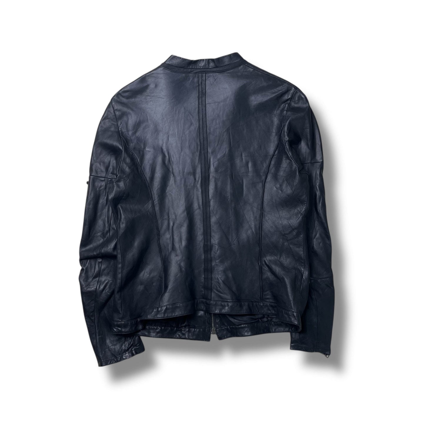 Vintage Prada Sport Moto Leather Jacket (L)