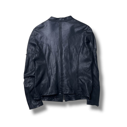 Vintage Prada Sport Moto Leather Jacket (L)
