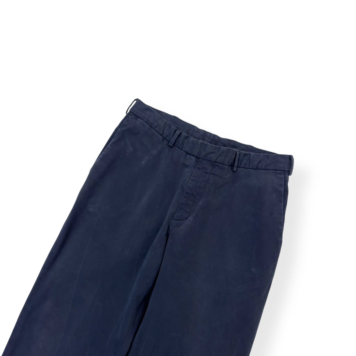 THOM SWEENEY COTTON TROUSERS BLUE 50 / M | Medium, Blue