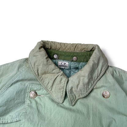Vintage CP Company Quilted Military Trench Coat (L)