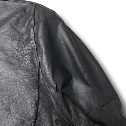 Vintage Prada Sport Moto Leather Jacket (L)