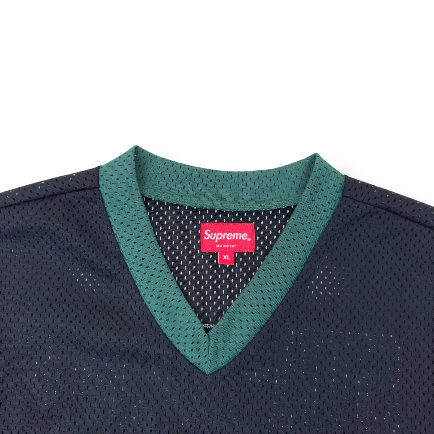 SUPREME ANKH HOCKEY LONG-SLEEVE JERSEY BLACK / GREEN XL | XL, Black