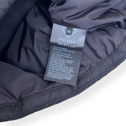 PRADA RE-NYLON PLAQUE-LOGO PADDED GILET BLACK M | Medium, Black