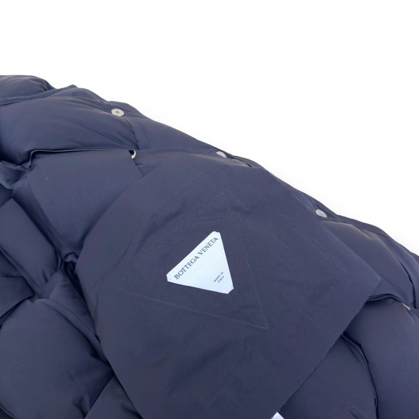 BOTTEGA VENETA TECH PADDED SHELL PUFFER VEST BLACK L | Large, Black