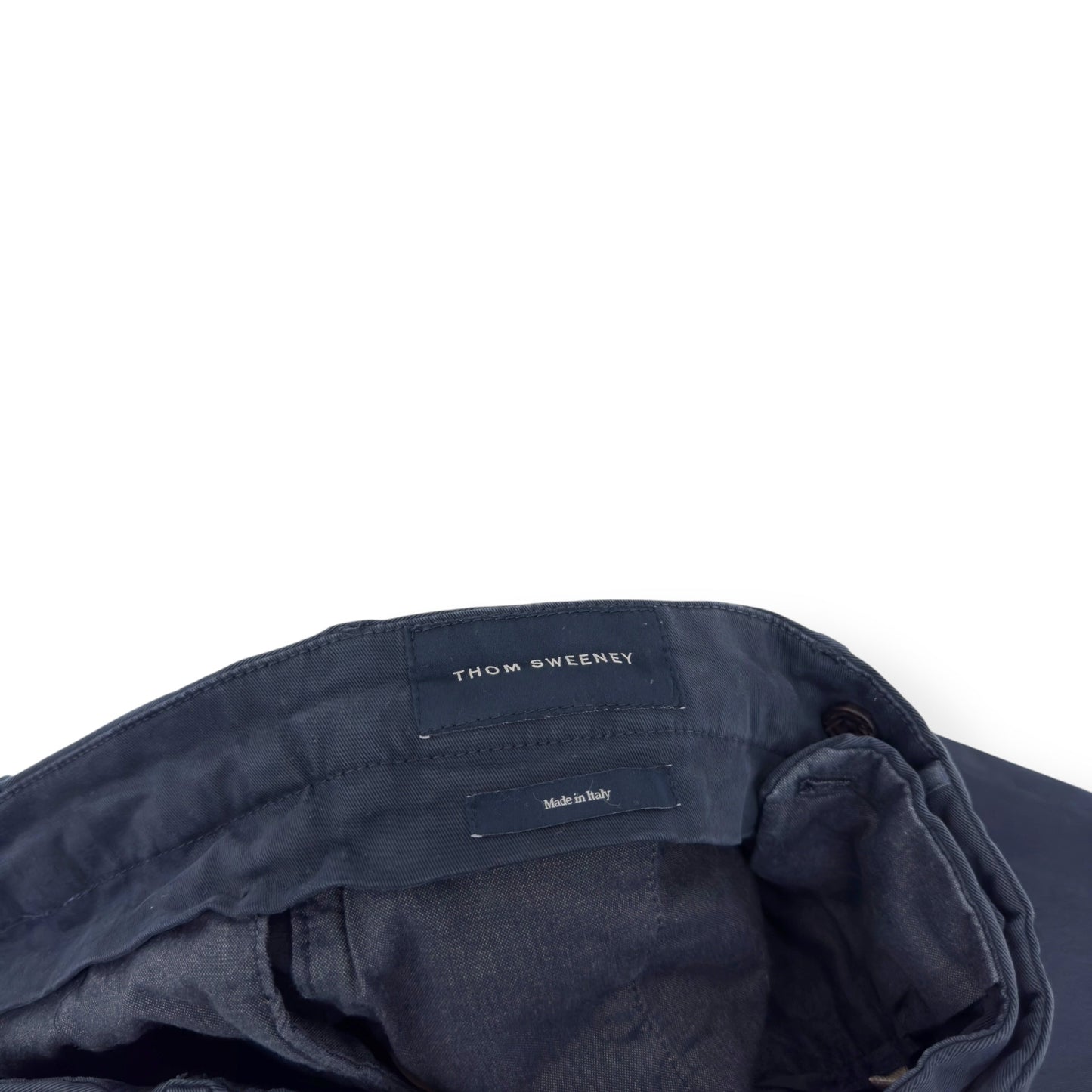 THOM SWEENEY COTTON TROUSERS BLUE 50 / M | Medium, Blue