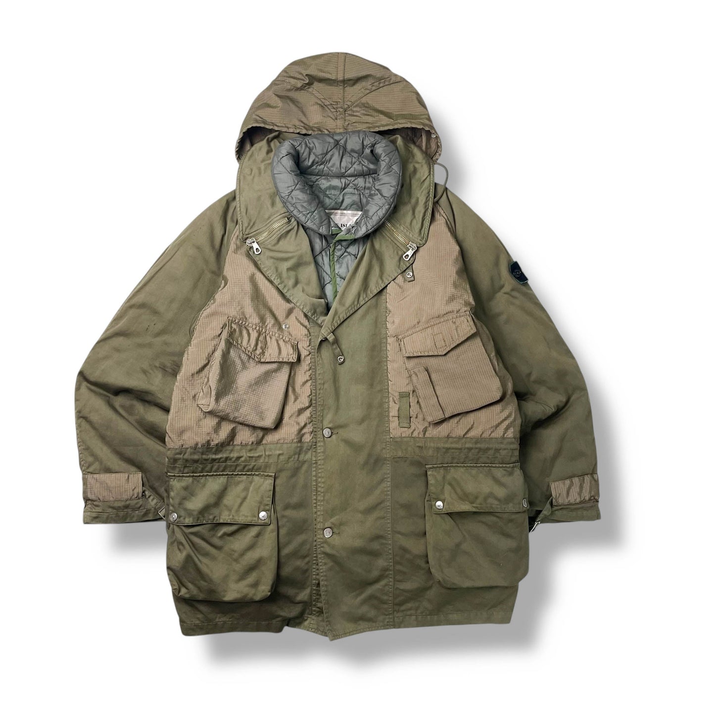 Stone Island AW1988 Raso Gommato Ripstop Nylon Jacket (L)