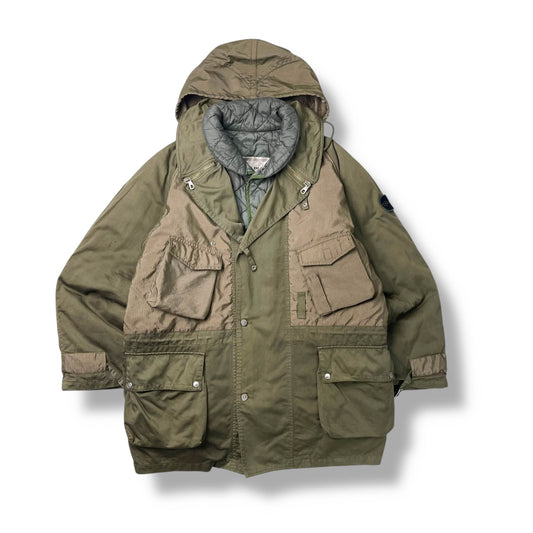 Stone Island AW1988 Raso Gommato Ripstop Nylon Jacket (L)