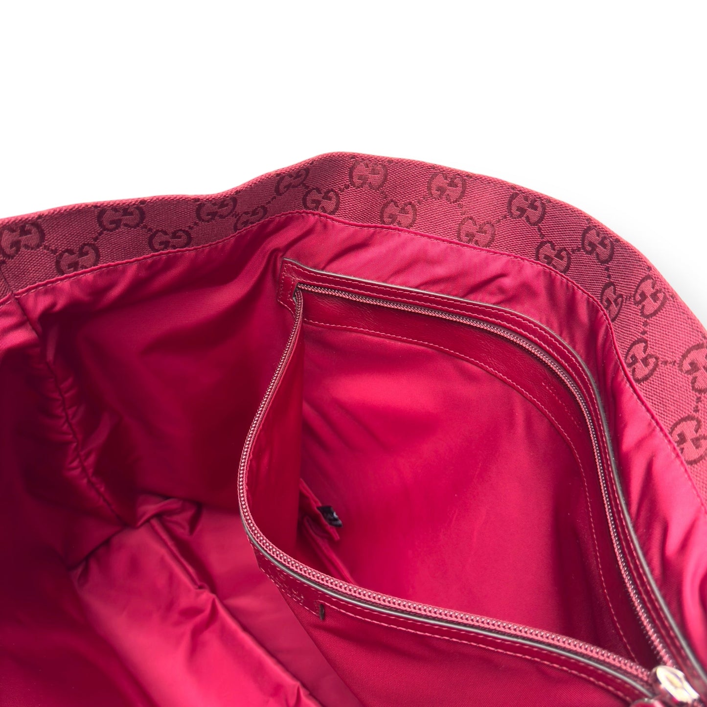 GUCCI GG TOTE BAG ANCORA RED L | O/S, Red