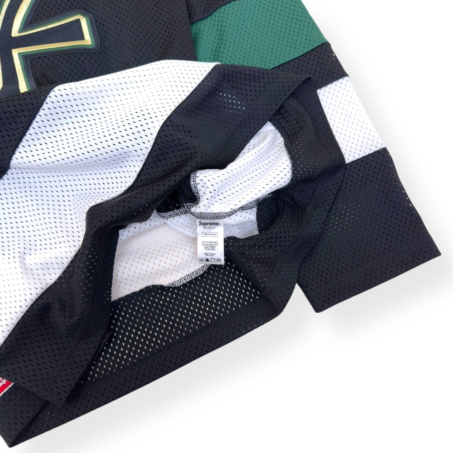 SUPREME ANKH HOCKEY LONG-SLEEVE JERSEY BLACK / GREEN XL | XL, Black