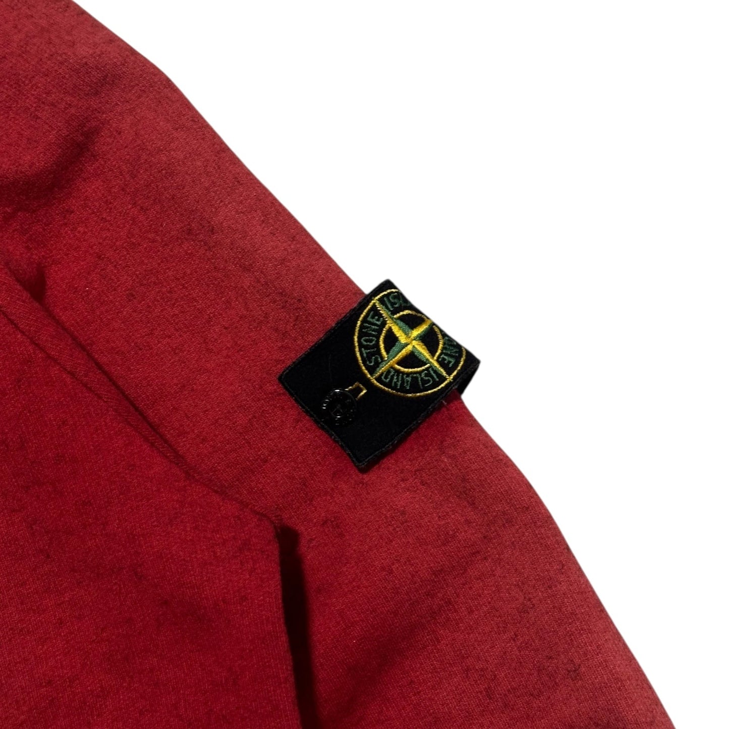 A/W 2000 Stone Island Red Mock Neck Sweatshirt