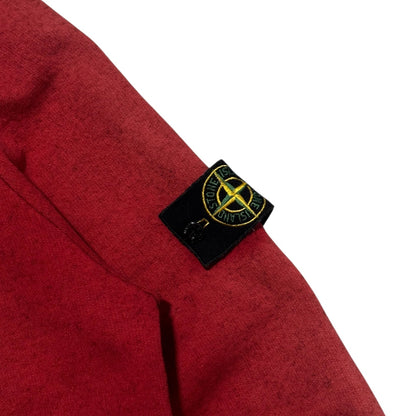 A/W 2000 Stone Island Red Mock Neck Sweatshirt