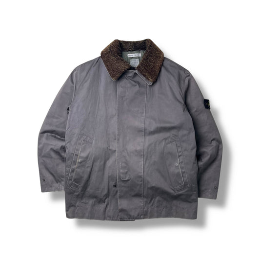 Stone Island Dual Layer Coated Cotton Jacket (L)