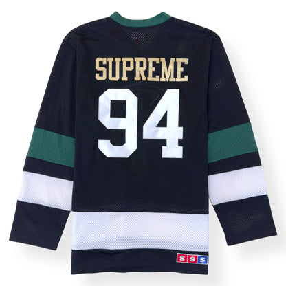 SUPREME ANKH HOCKEY LONG-SLEEVE JERSEY BLACK / GREEN XL | XL, Black