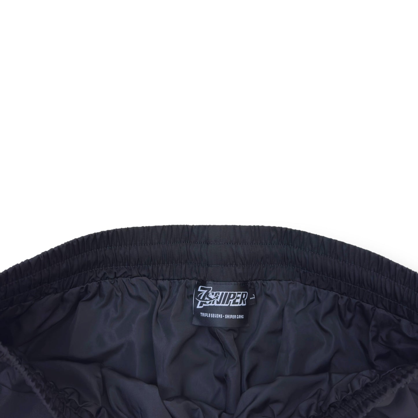 SNIPER GANG SG X 777 TRACK PANTS BLACK / WHITE L | Large, Black