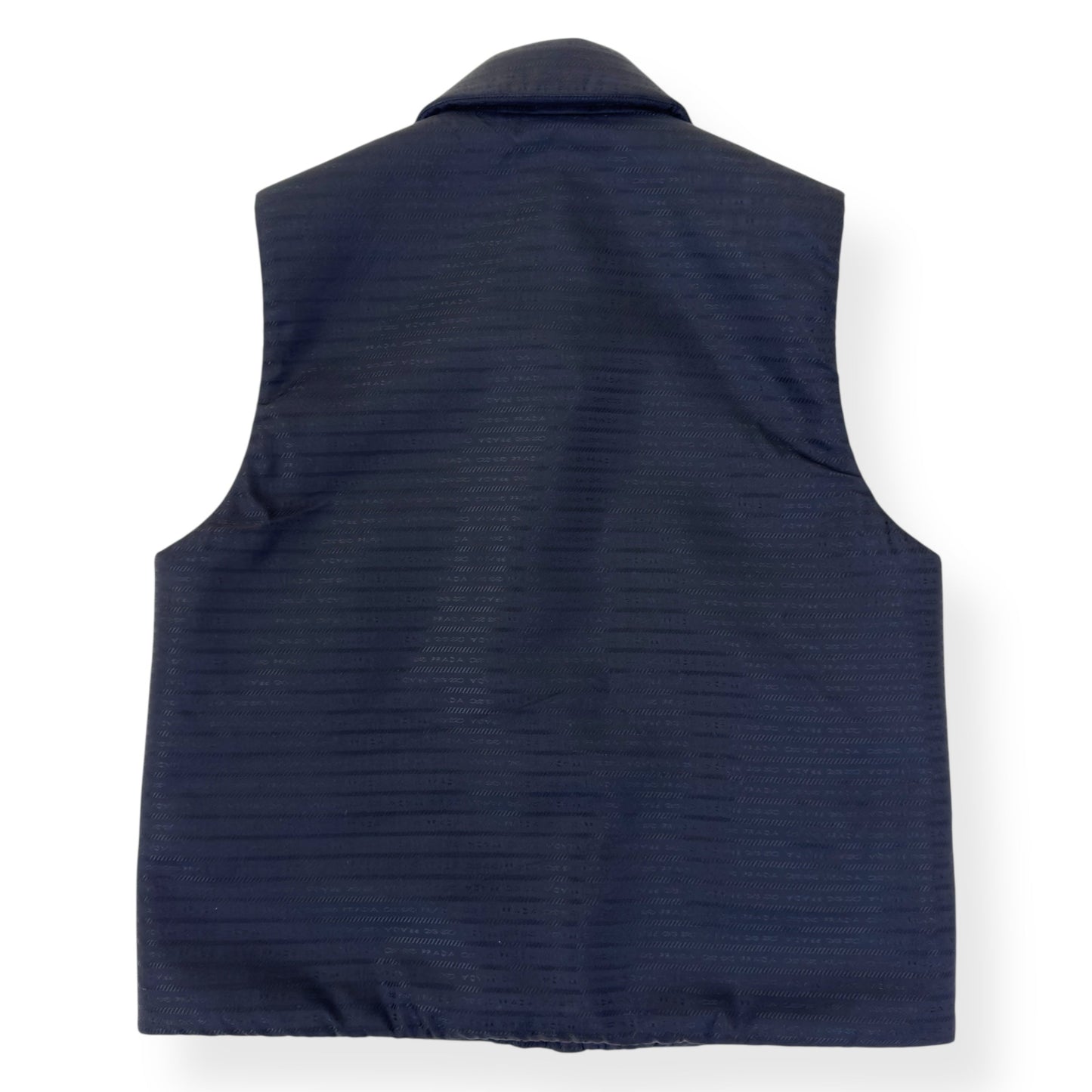 PRADA RE-NYLON PLAQUE-LOGO PADDED GILET BLACK M | Medium, Black