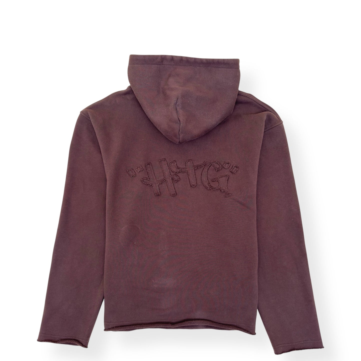 HONOR THE GIFT SCRIPT EMBROIDERED HOODIE BROWN L | Large, Brown