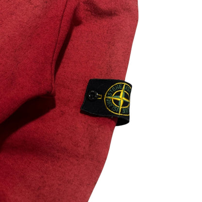 A/W 2000 Stone Island Red Mock Neck Sweatshirt