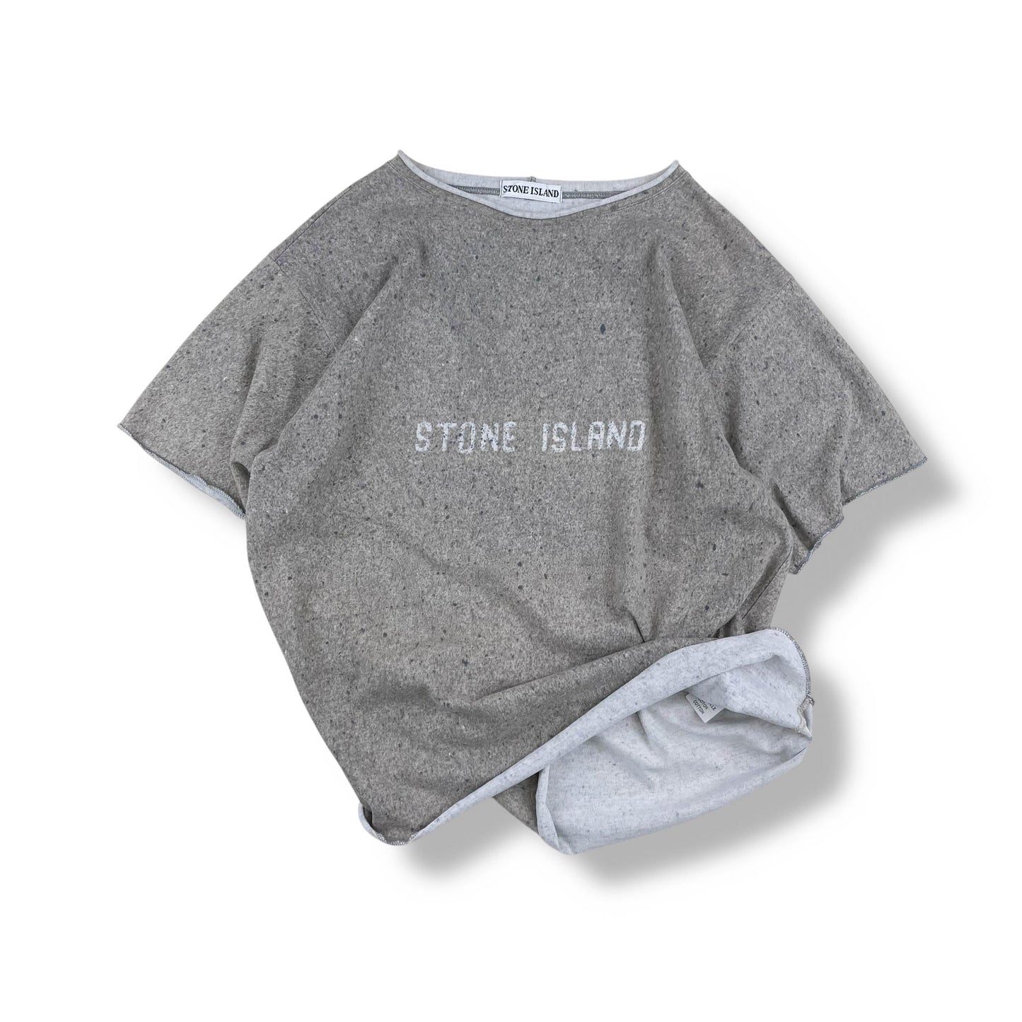 Vintage Stone Island Splatter Print T (XL)