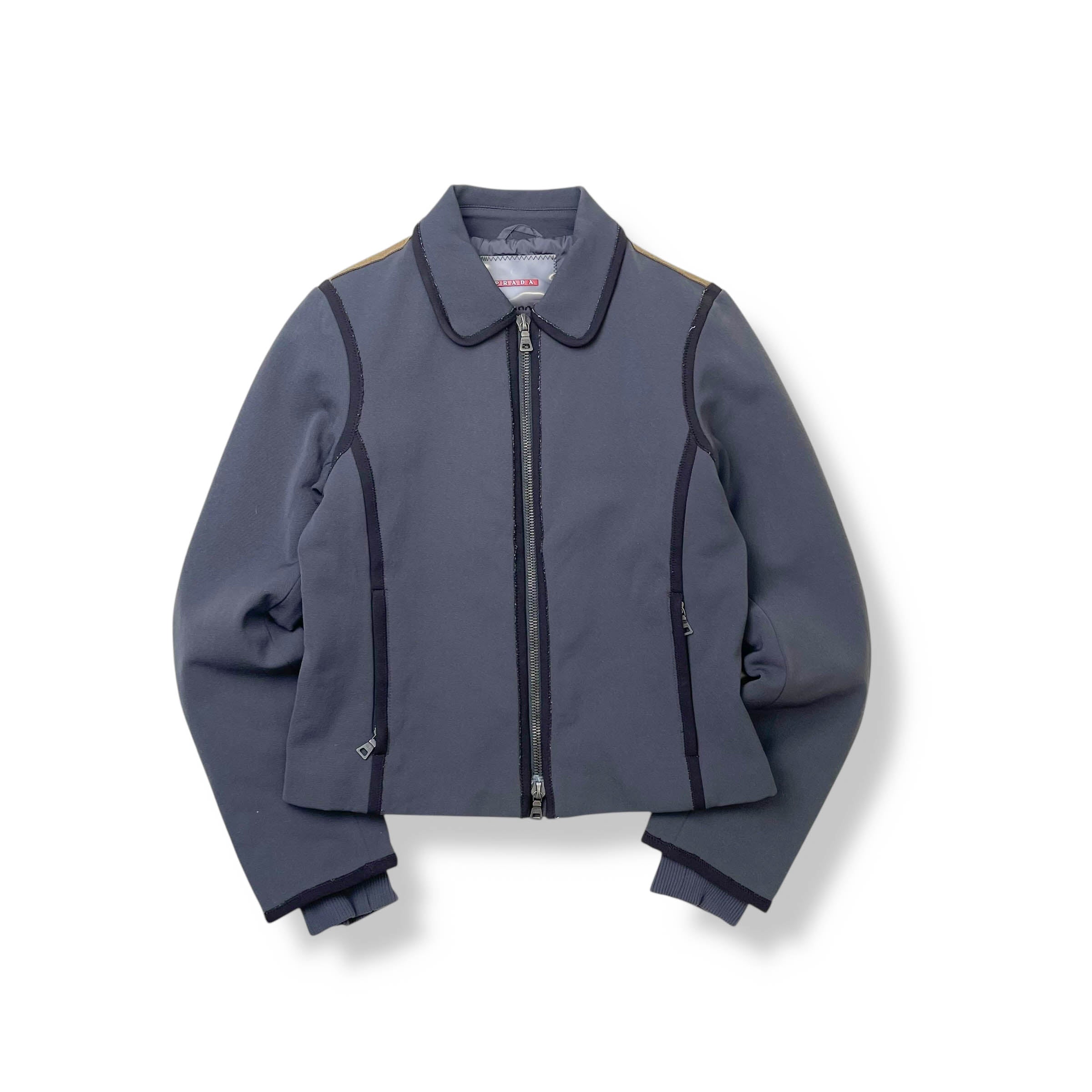 PRADA SPORT logo nylon jacket black