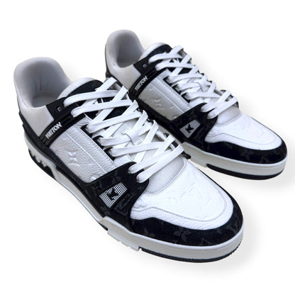 LOUIS VUITTON DENIM LV TRAINER LUXURY BLACK UK11 | UK 11, Black