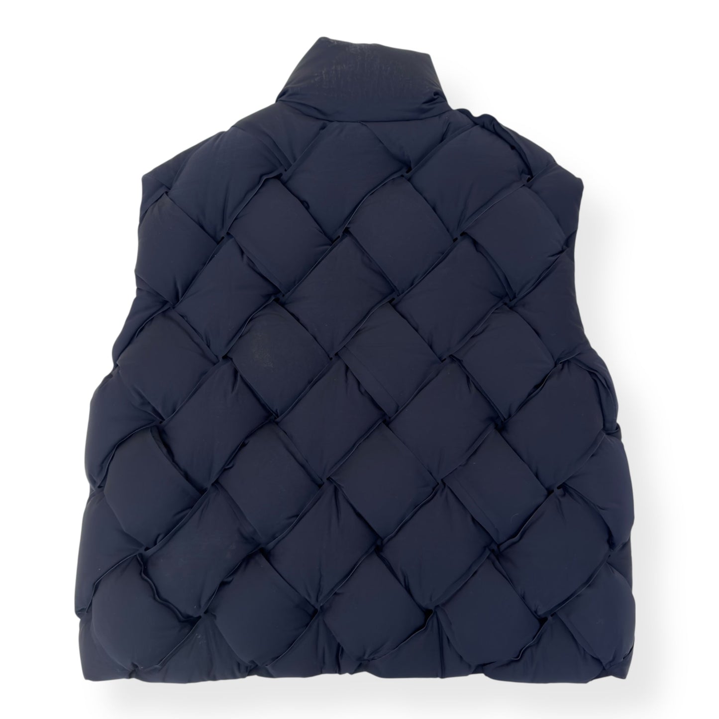 BOTTEGA VENETA TECH PADDED SHELL PUFFER VEST BLACK L | Large, Black