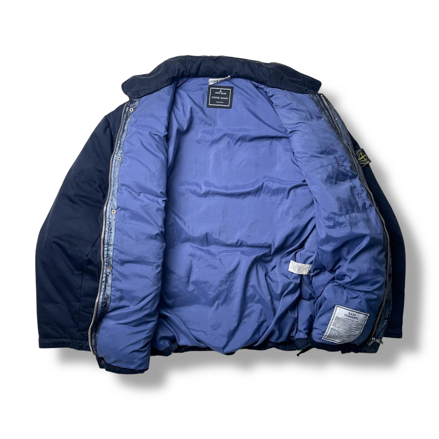 Vintage Stone Island Raso Gommato Goose Down Puffer Jacket (XL)