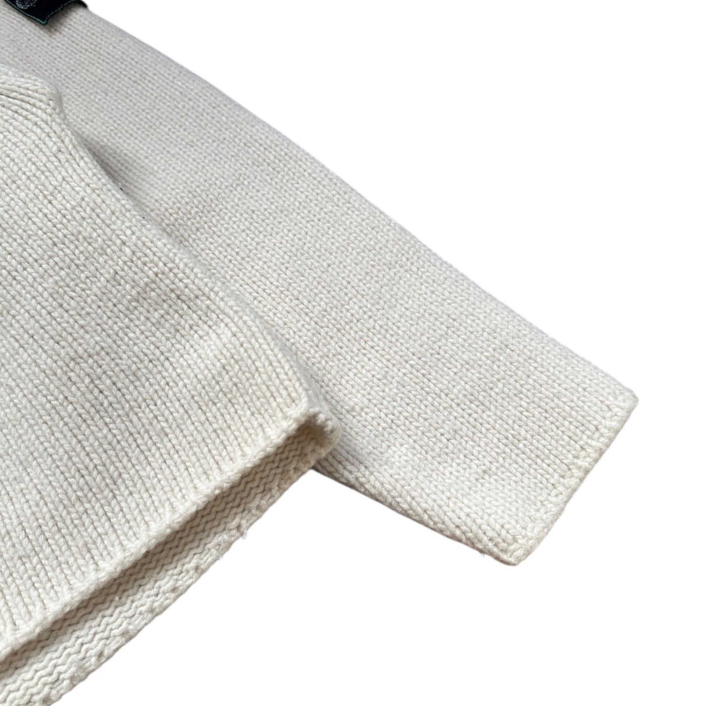 Stone Island Cream Wool High Neck Jumper