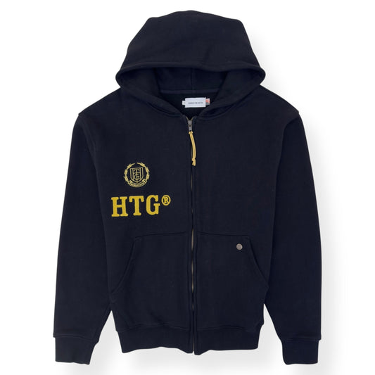 HONR THE GIFT NEIGHBOURHOOD ZIP-UP HOODIE BLACK / YELLOW L | Large, Black