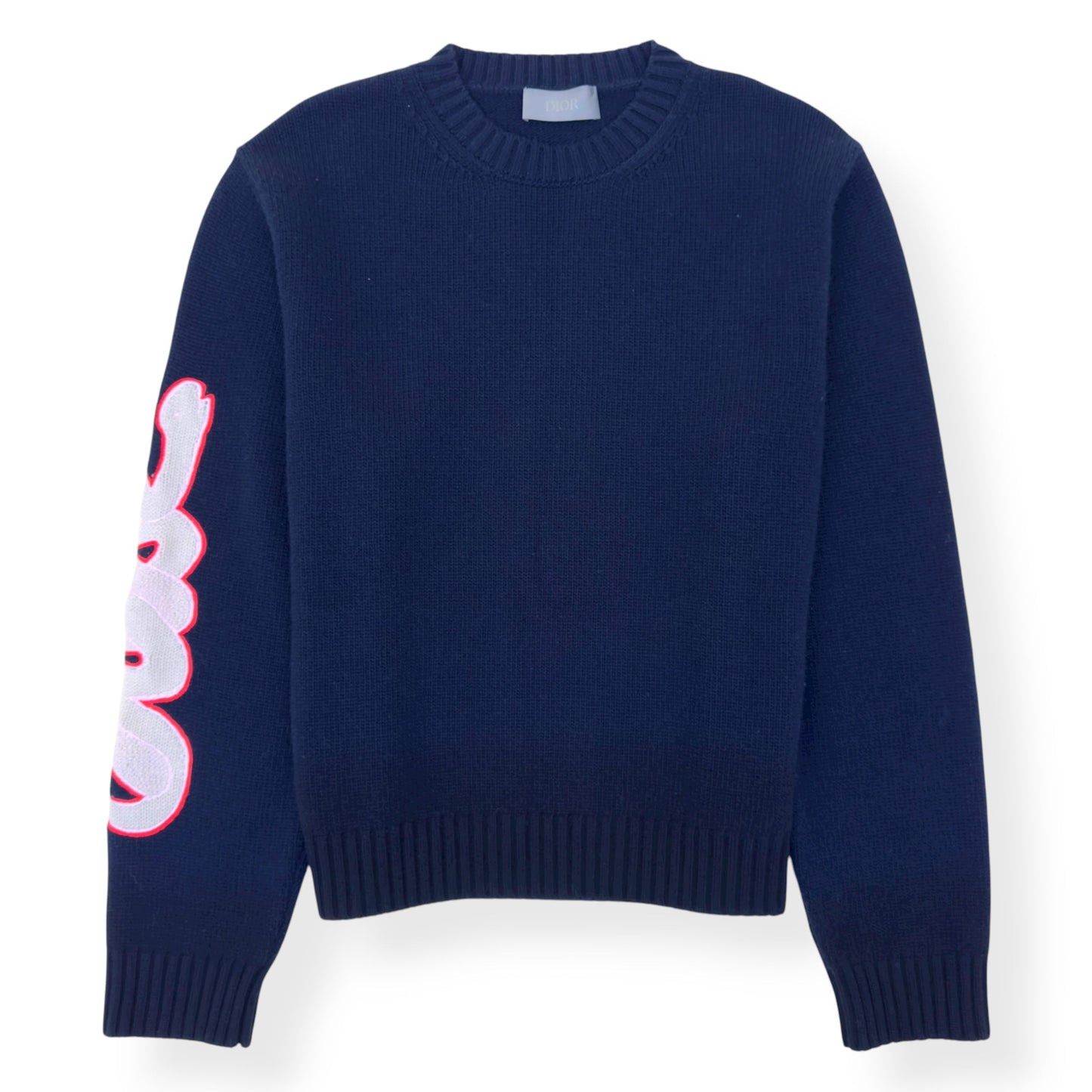 DIOR X KAWS FW24 WOOL KNIT SWEATER BLUE XXL | XXL, Blue