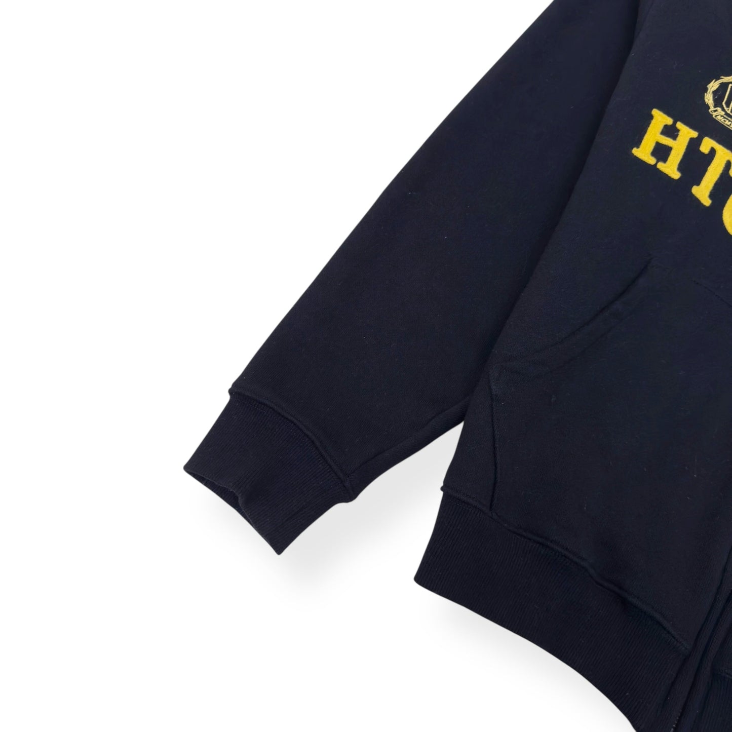 HONR THE GIFT NEIGHBOURHOOD ZIP-UP HOODIE BLACK / YELLOW L | Large, Black