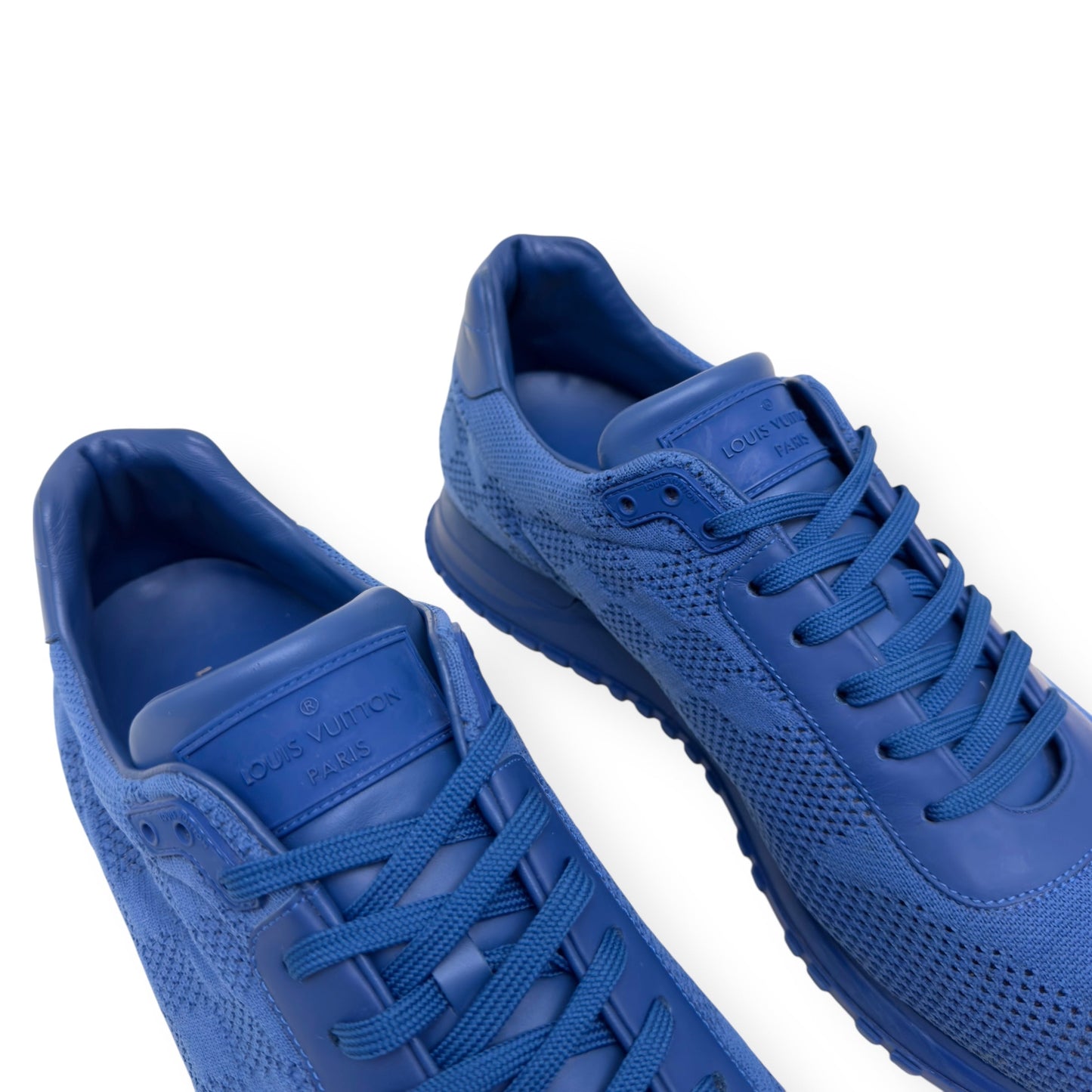 LOUIS VUITTON DAMIER MESH RUN AWAY SNEAKER BLUE UK9.5 | UK 9.5, Blue