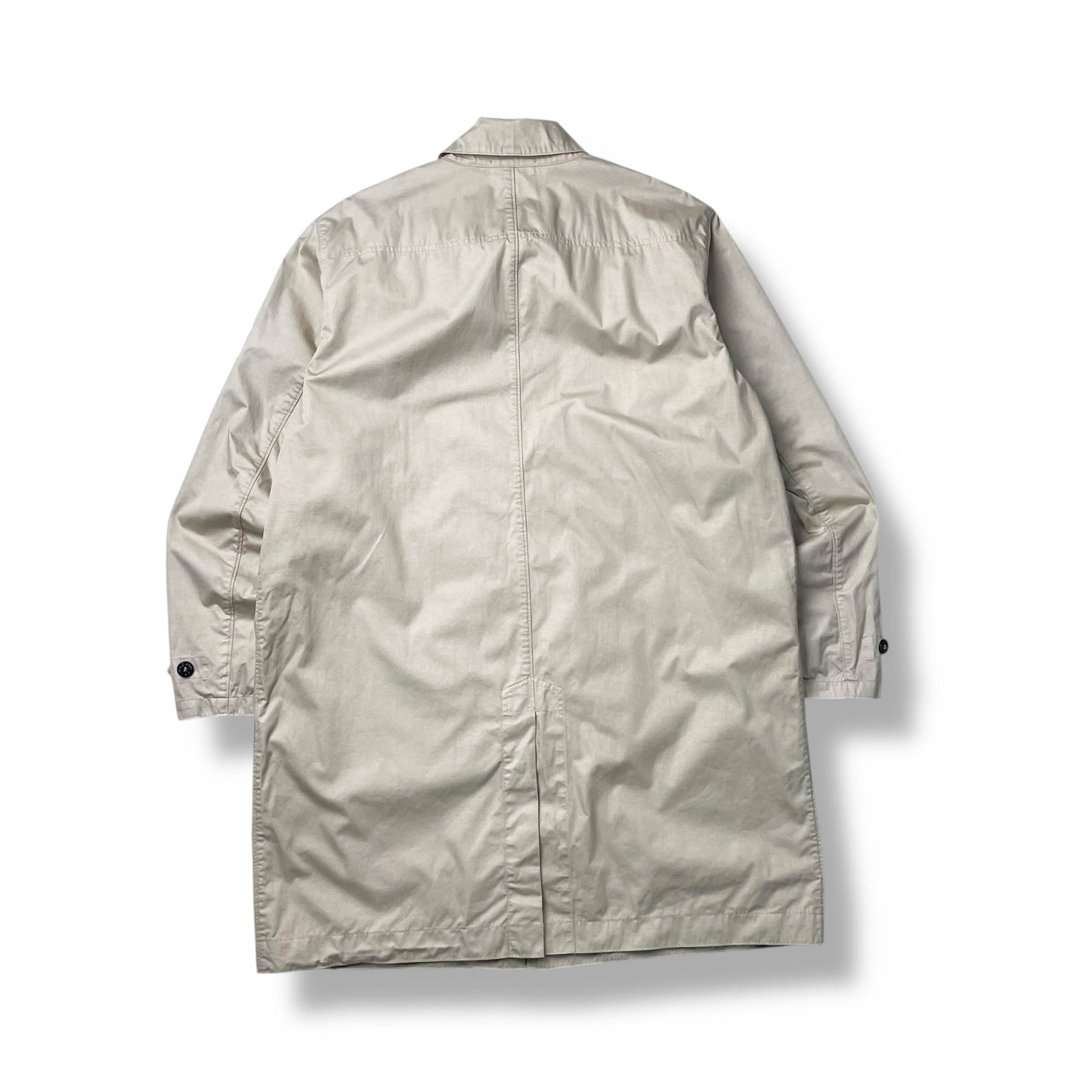 Stone Island 30th Anniversary Raso Gommato Vinyl Cover Trench Coat (3XL)