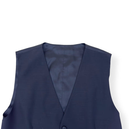 DOLCE & GABBANA WOOL / SILK MARTINI-FIT TUXEDO SUIT 50 / M | Medium, Navy