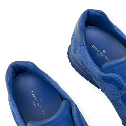 LOUIS VUITTON DAMIER MESH RUN AWAY SNEAKER BLUE UK9.5 | UK 9.5, Blue
