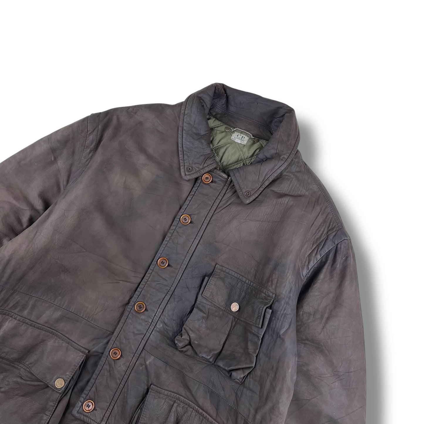 Vintage CP Company Leather Millie Miglia Jacket (XL)