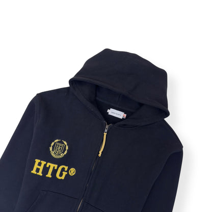 HONR THE GIFT NEIGHBOURHOOD ZIP-UP HOODIE BLACK / YELLOW L | Large, Black