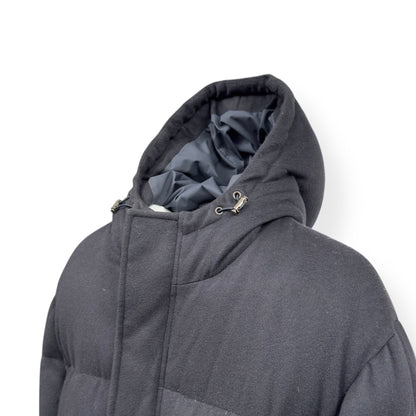 THOM SWEENEY CASHMERE LONG PUFFER JACKET NAVY L | Large, Navy