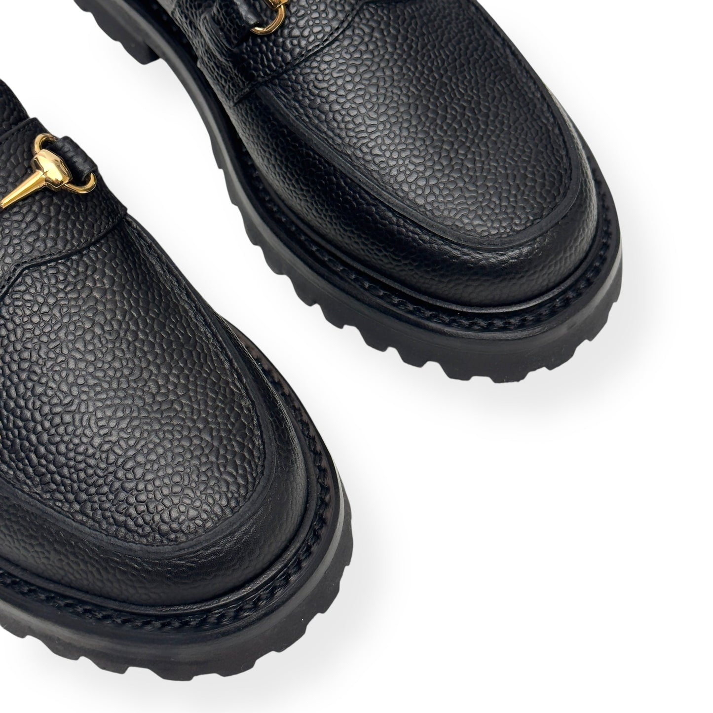 BLACKSTOCK & WEBER THE MASON HORSE BIT LOAFER ONYX US6 / UK5 | UK 6, Black
