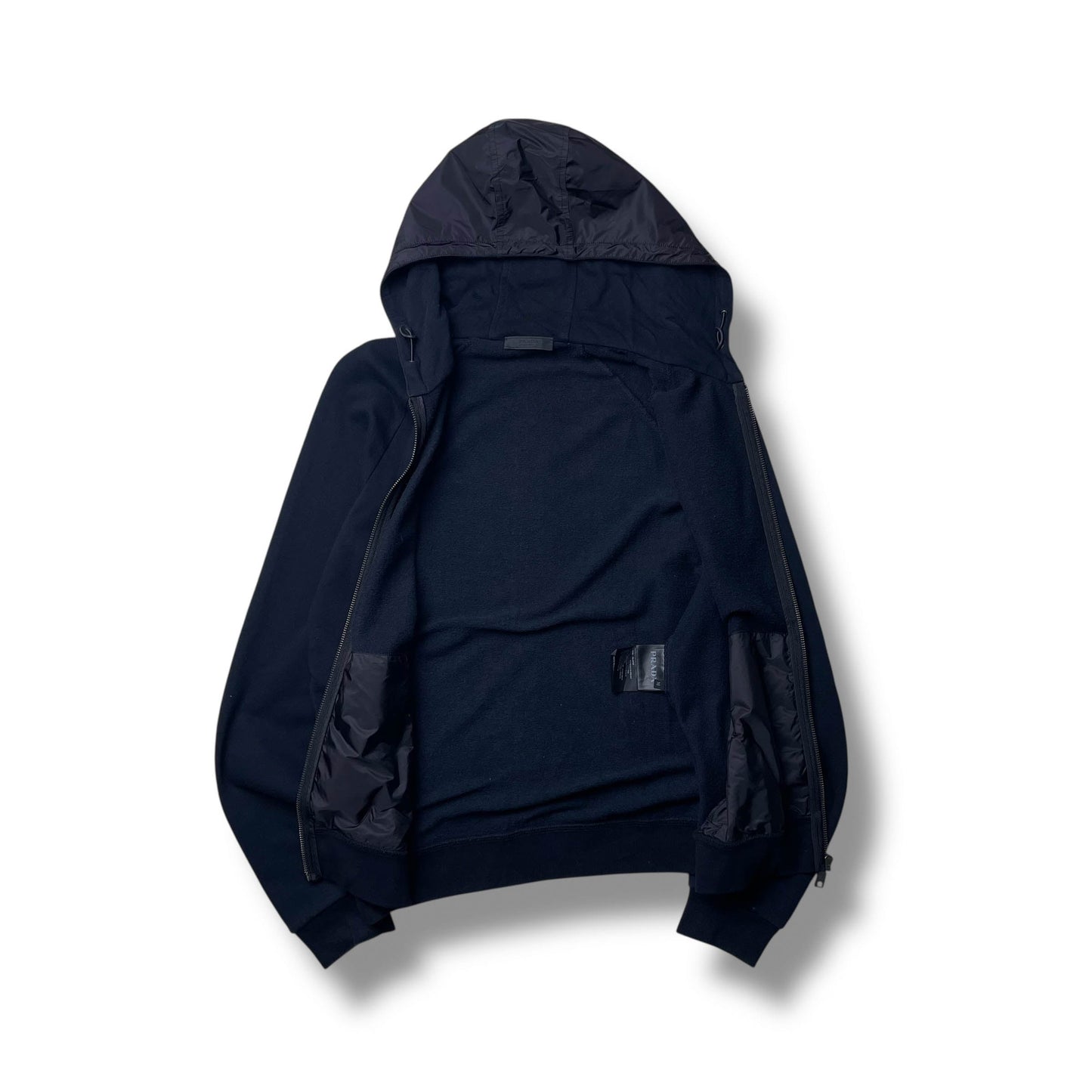 Prada Mainline Full-Zip Hooded Sweatshirt (M)