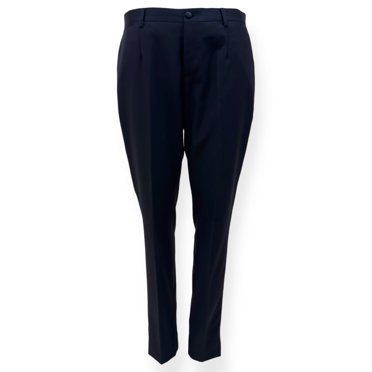 DOLCE & GABBANA WOOL / SILK MARTINI-FIT TUXEDO SUIT 50 / M | Medium, Navy