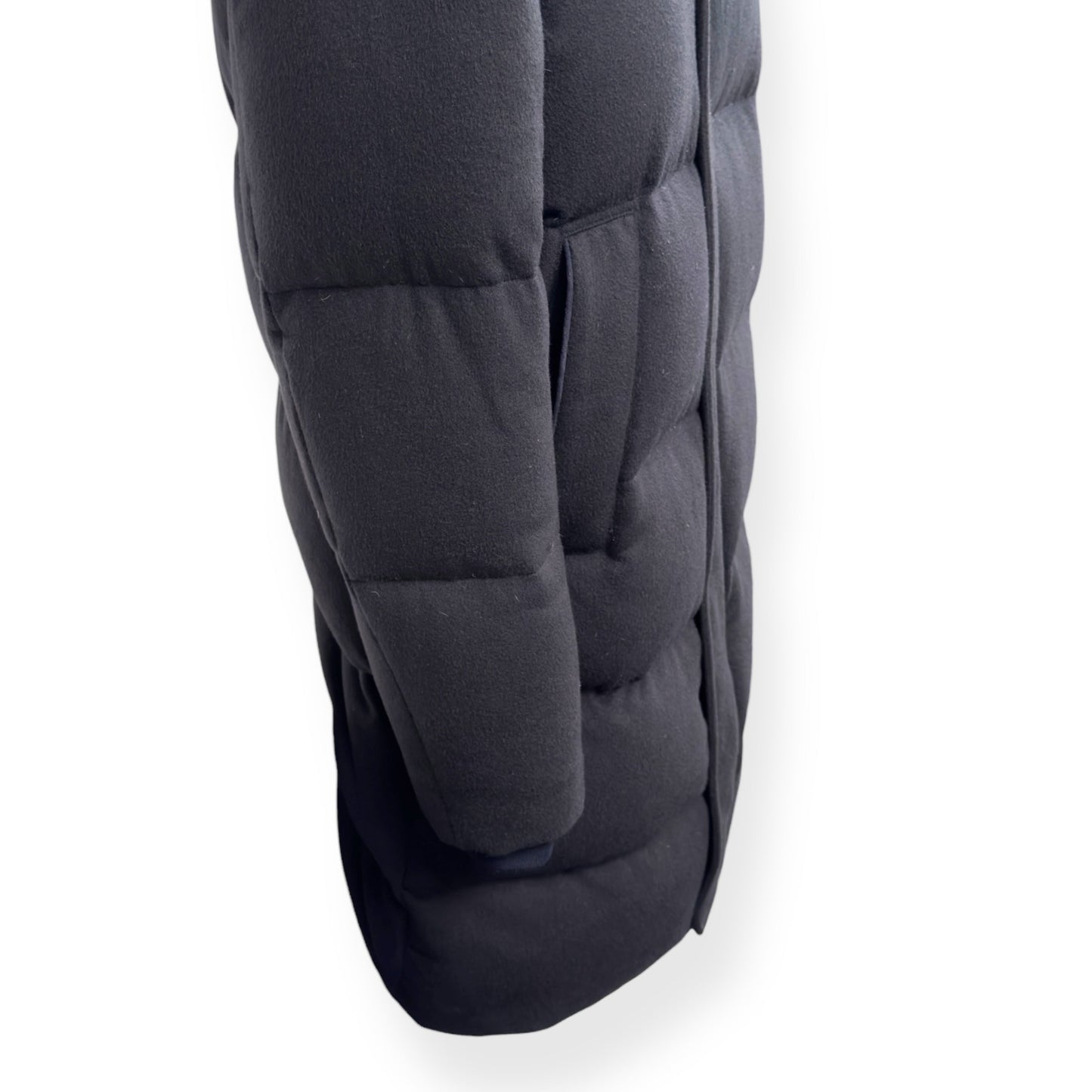 THOM SWEENEY CASHMERE LONG PUFFER JACKET NAVY L | Large, Navy