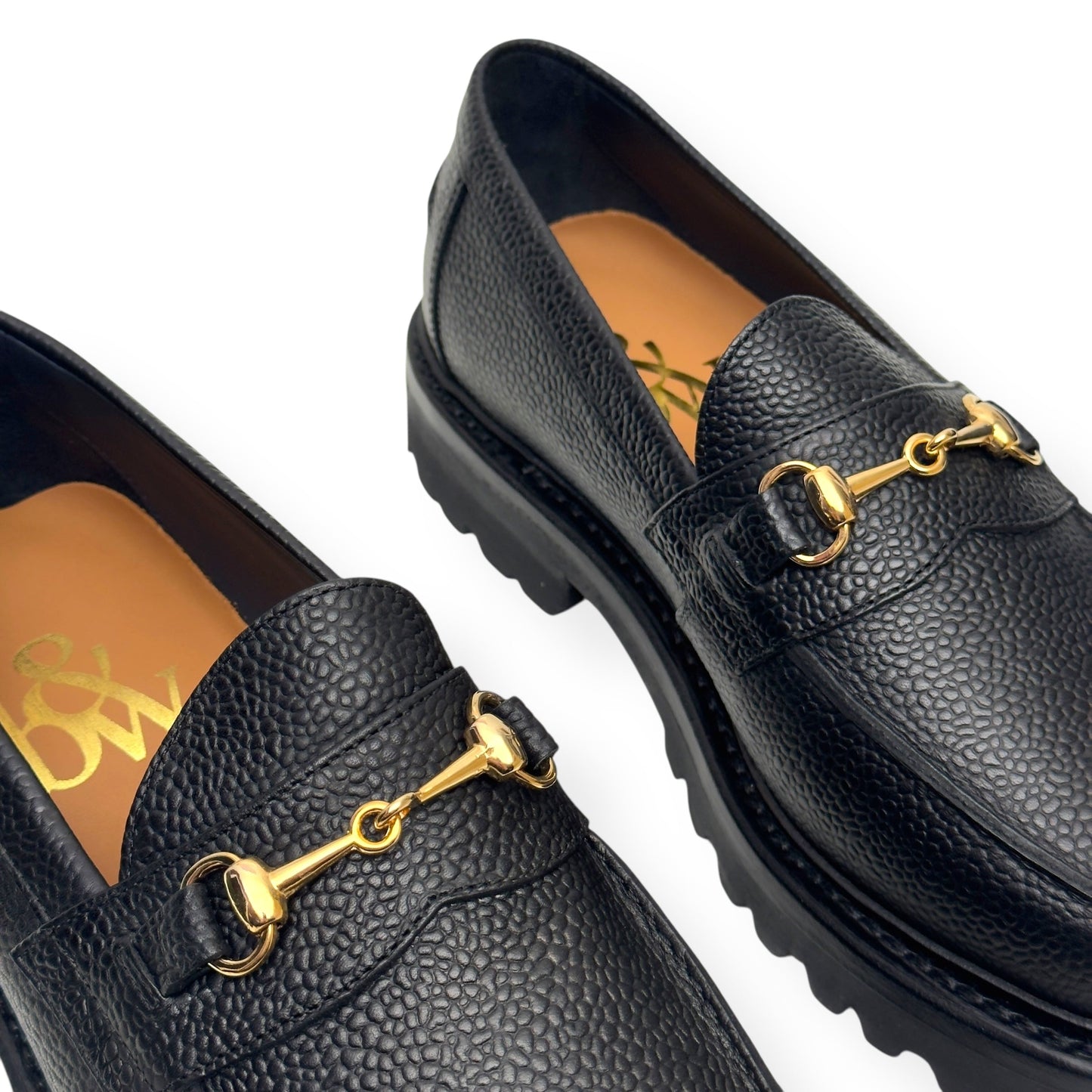 BLACKSTOCK & WEBER THE MASON HORSE BIT LOAFER ONYX US6 / UK5 | UK 6, Black