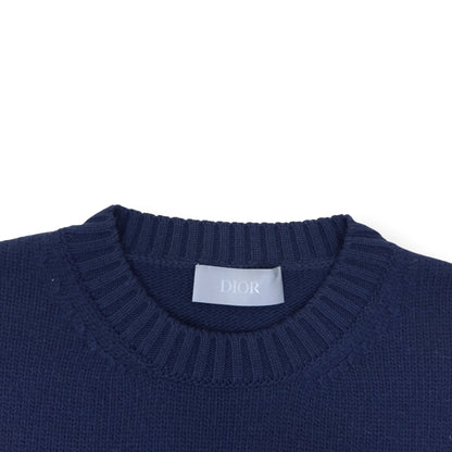 DIOR X KAWS FW24 WOOL KNIT SWEATER BLUE XXL | XXL, Blue