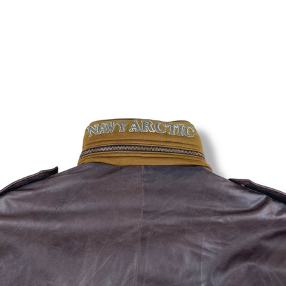 Vintage Boneville Navy Arctic Leather Jacket (L)