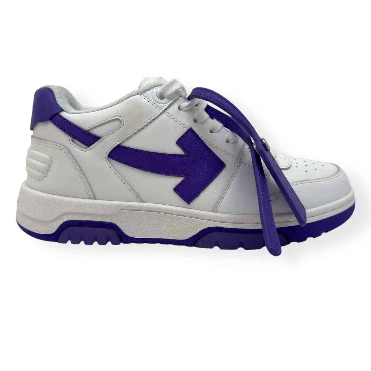 OFF-WHITE WOMENS OUT OF OFFICE LOW TOP SNEAKER WHITE / PURPLE 38 / UK5 | UK 5, Purple