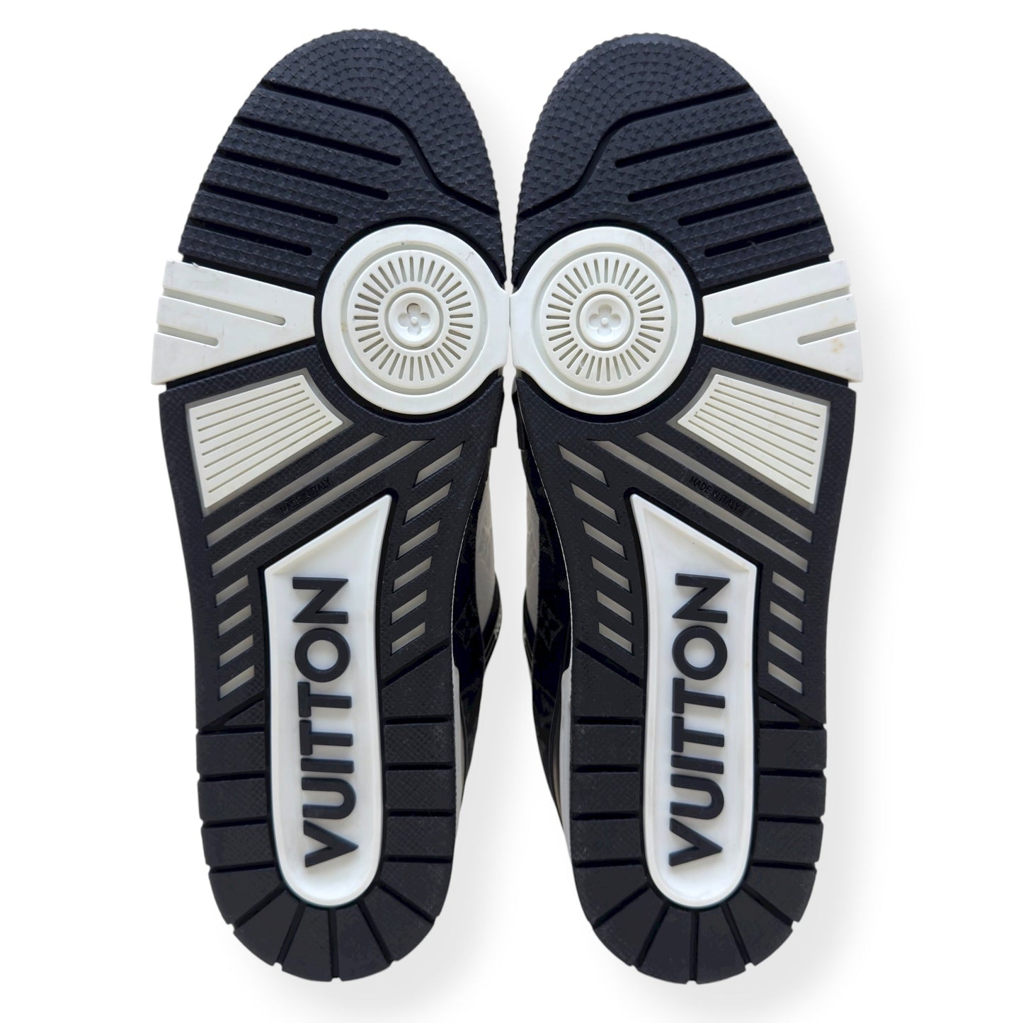 LOUIS VUITTON DENIM LV TRAINER LUXURY BLACK UK11 | UK 11, Black
