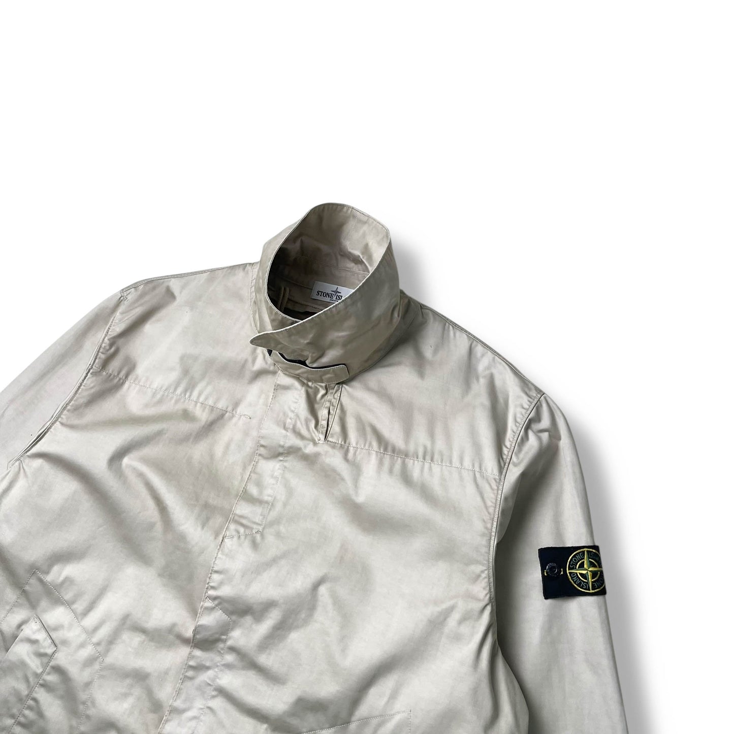 Stone Island 30th Anniversary Raso Gommato Vinyl Cover Trench Coat (3XL)